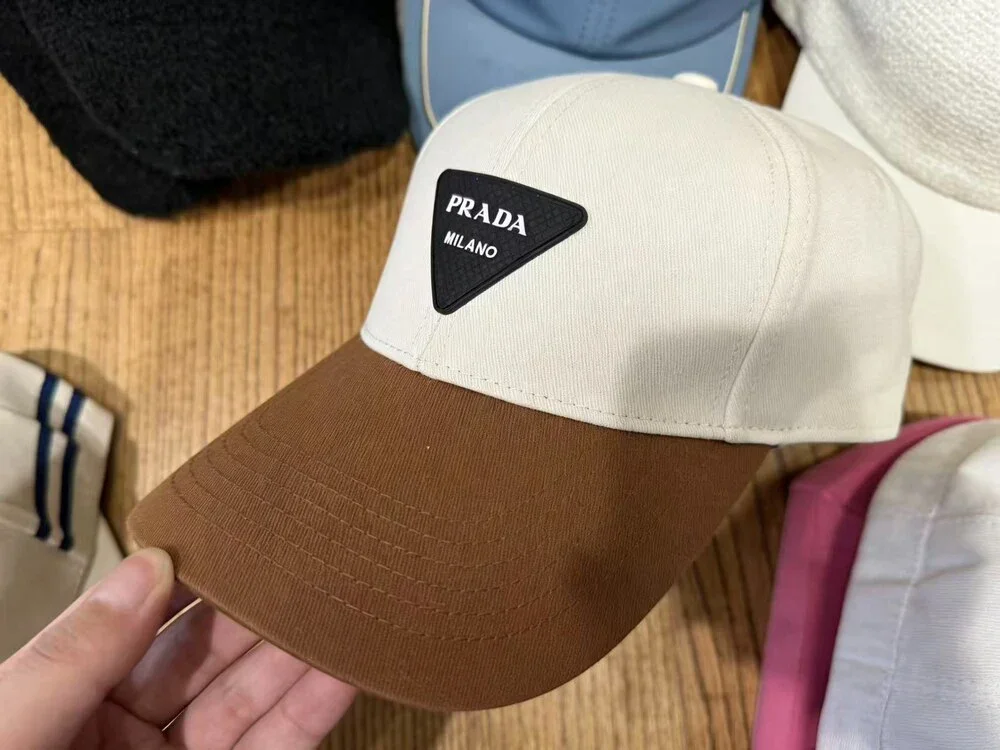 Prada Two Tone Baseball Cap White - Picture 4 of 4